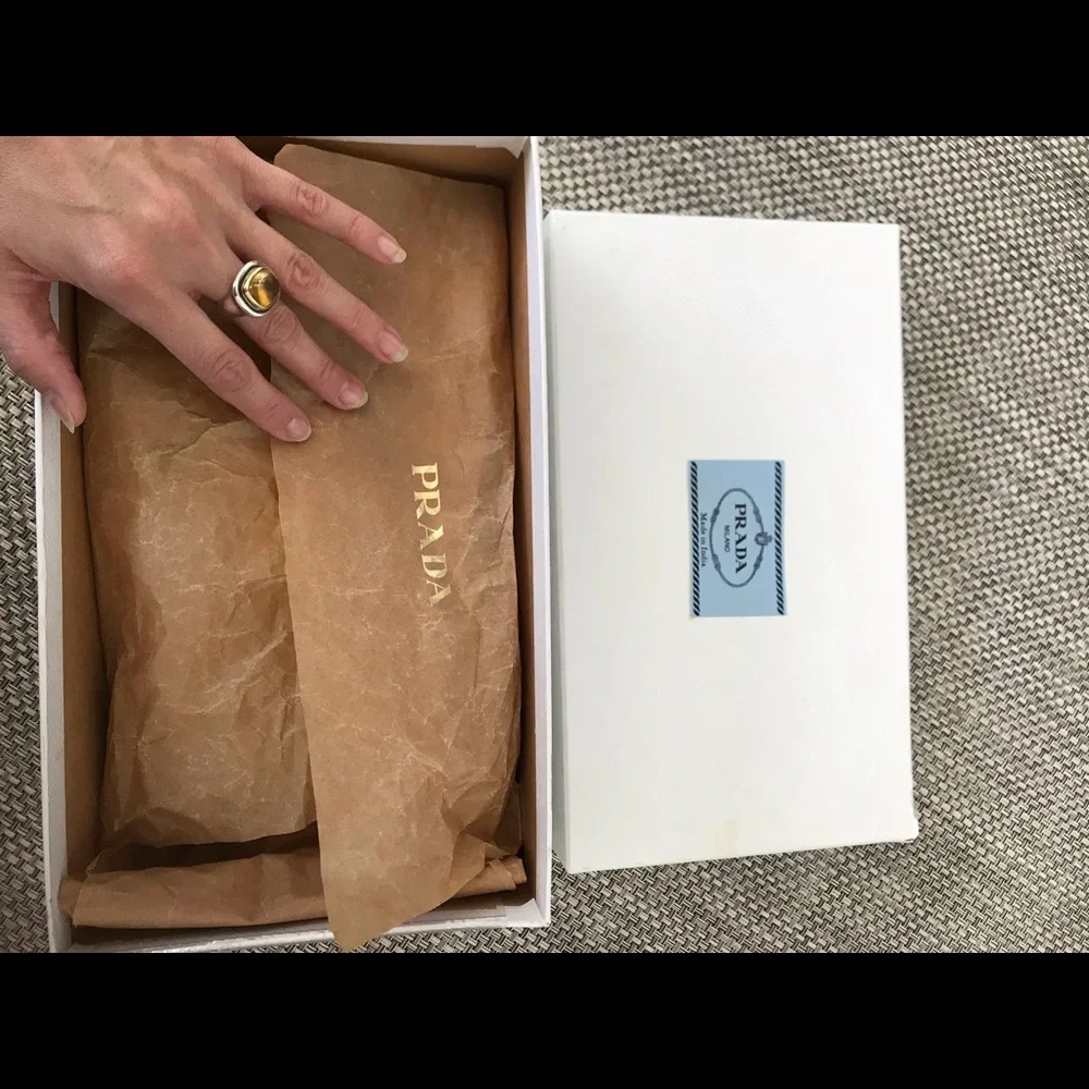 PRADA Silver Loafers - Picture 7 of 14